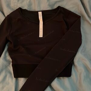 Lululemon crop long sleeve top size 2